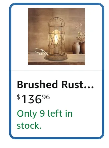 Seaside Village Small Cage Dimmable Lamp thumbnail
