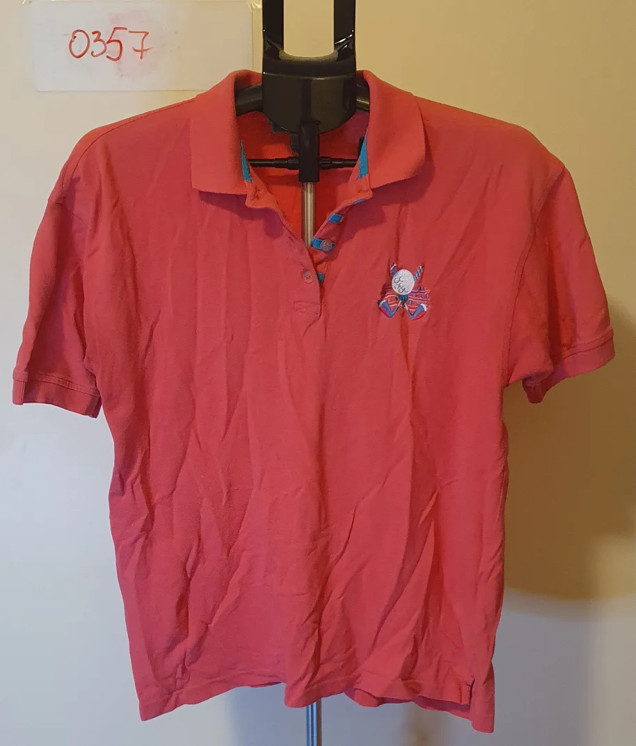 Fairway Outfitters Coral Polo Shirt - Size L (0357) thumbnail