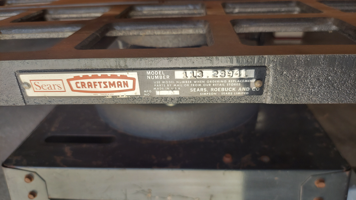 Craftsman Shaper Table 113.23941 - photo 2