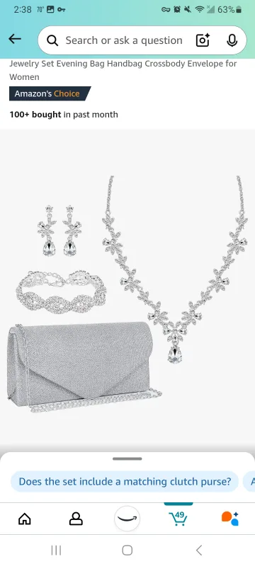 Jewelry Set Evening Bag Handbag Crossbody 🥕 thumbnail
