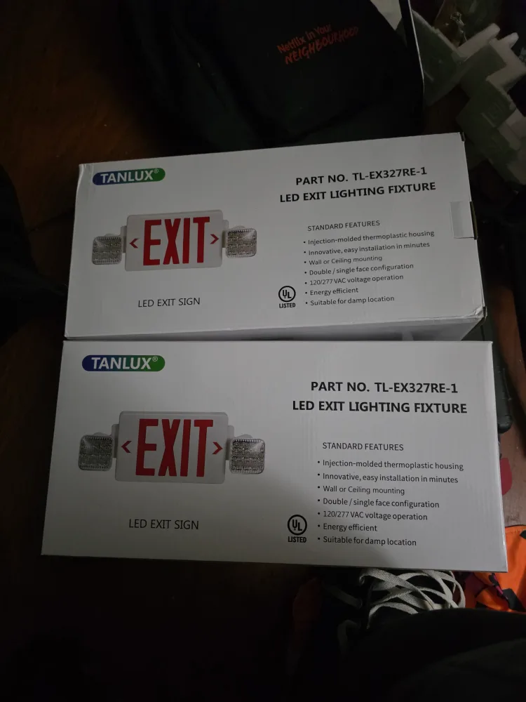 TANLUX LED Exit Lighting Fixture - New in Box! thumbnail