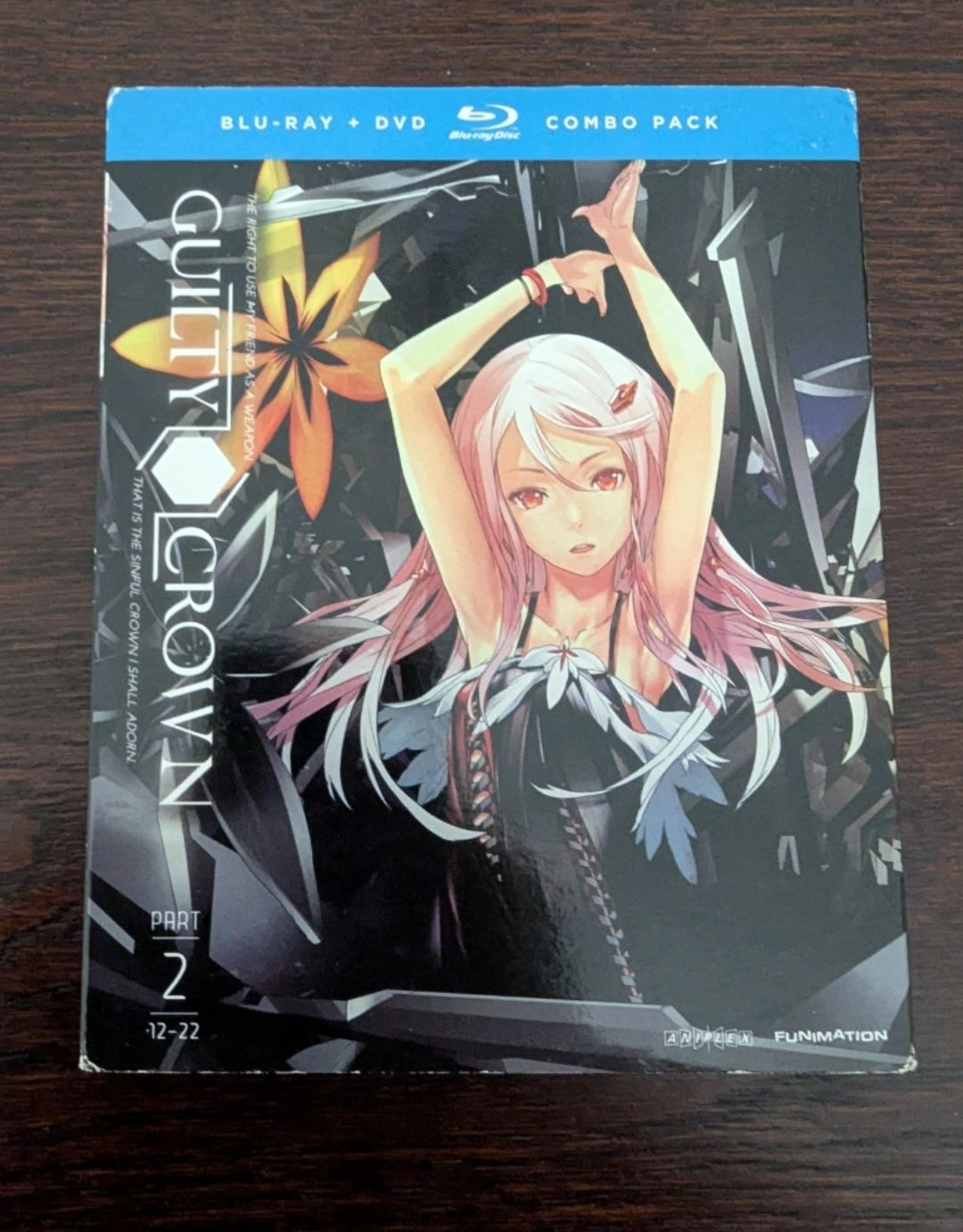 Guilty Crown Anime Part 2 Blu-ray DVD Combo Pack