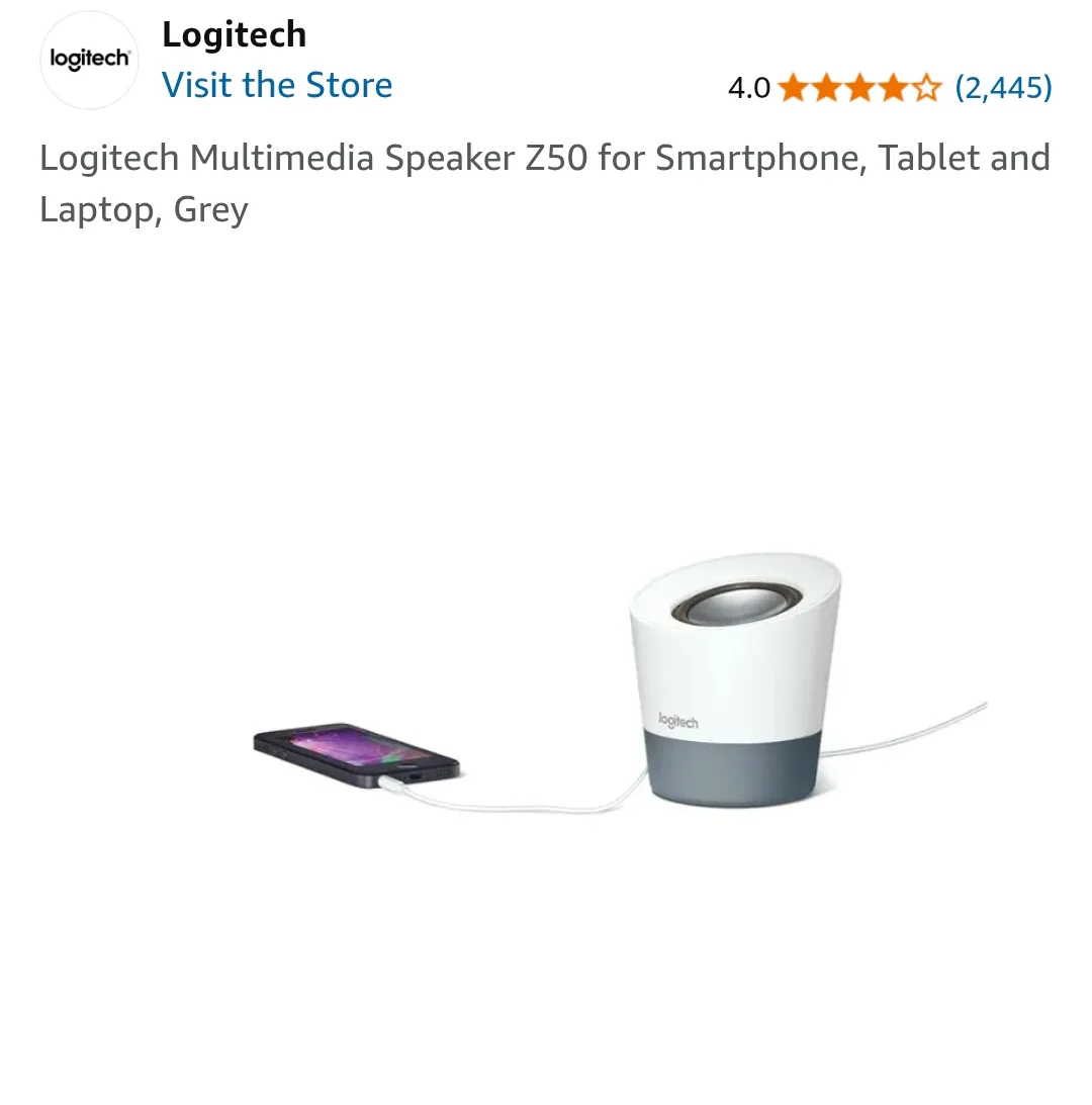 Logitech Z50 Multimedia Speaker - Grey image indicator(3)
