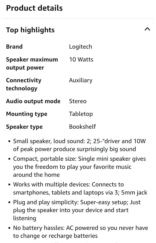 Logitech Z50 Multimedia Speaker - Grey image indicator(4)