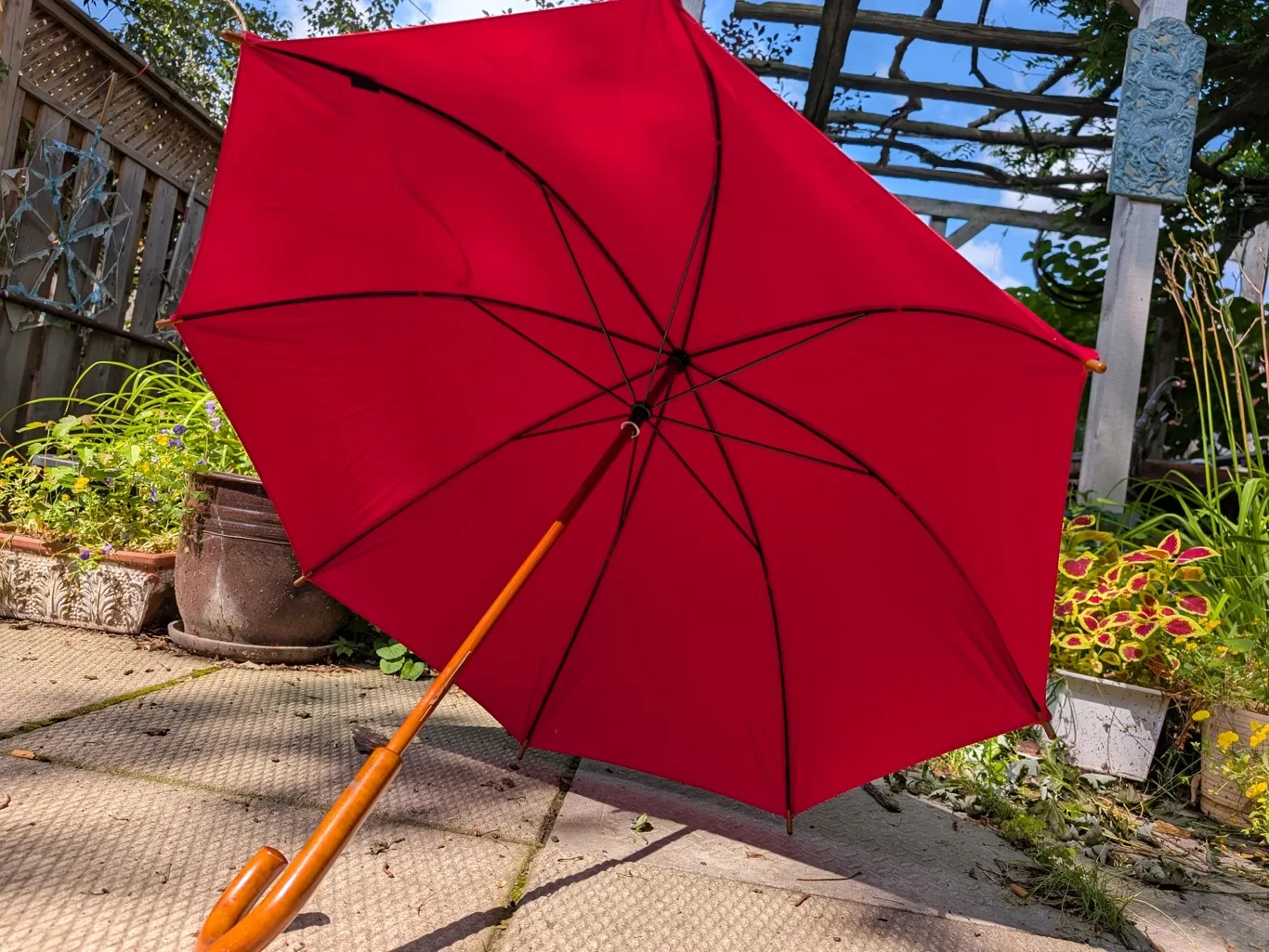 high quality wood handle umbrella thumbnail