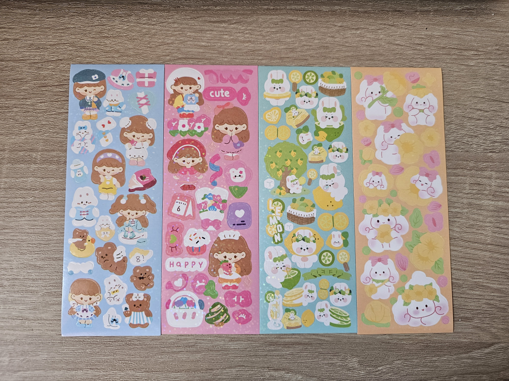 Cute Kawaii Girl Stickers - Variety Pack ( Random)
