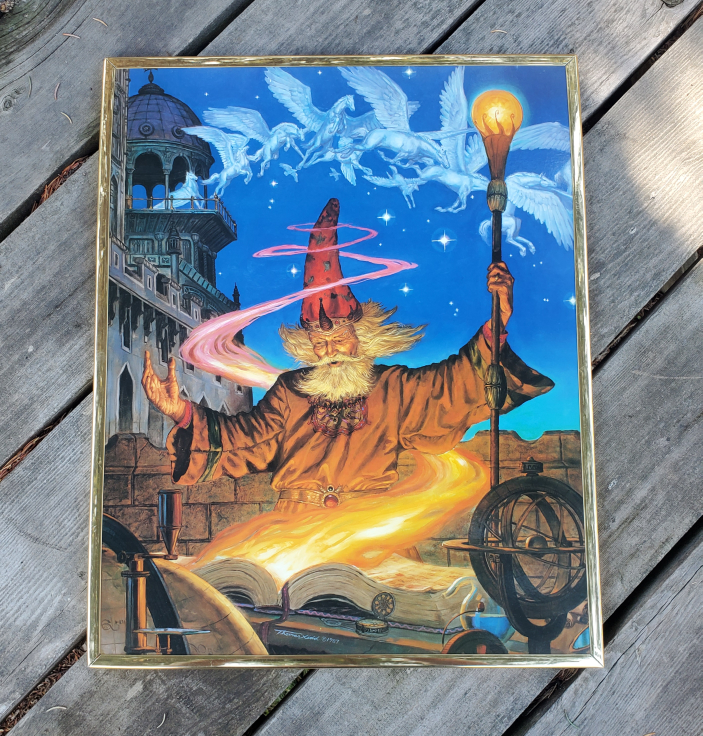 Vintage Wizard Fantasy Art Print - photo 2