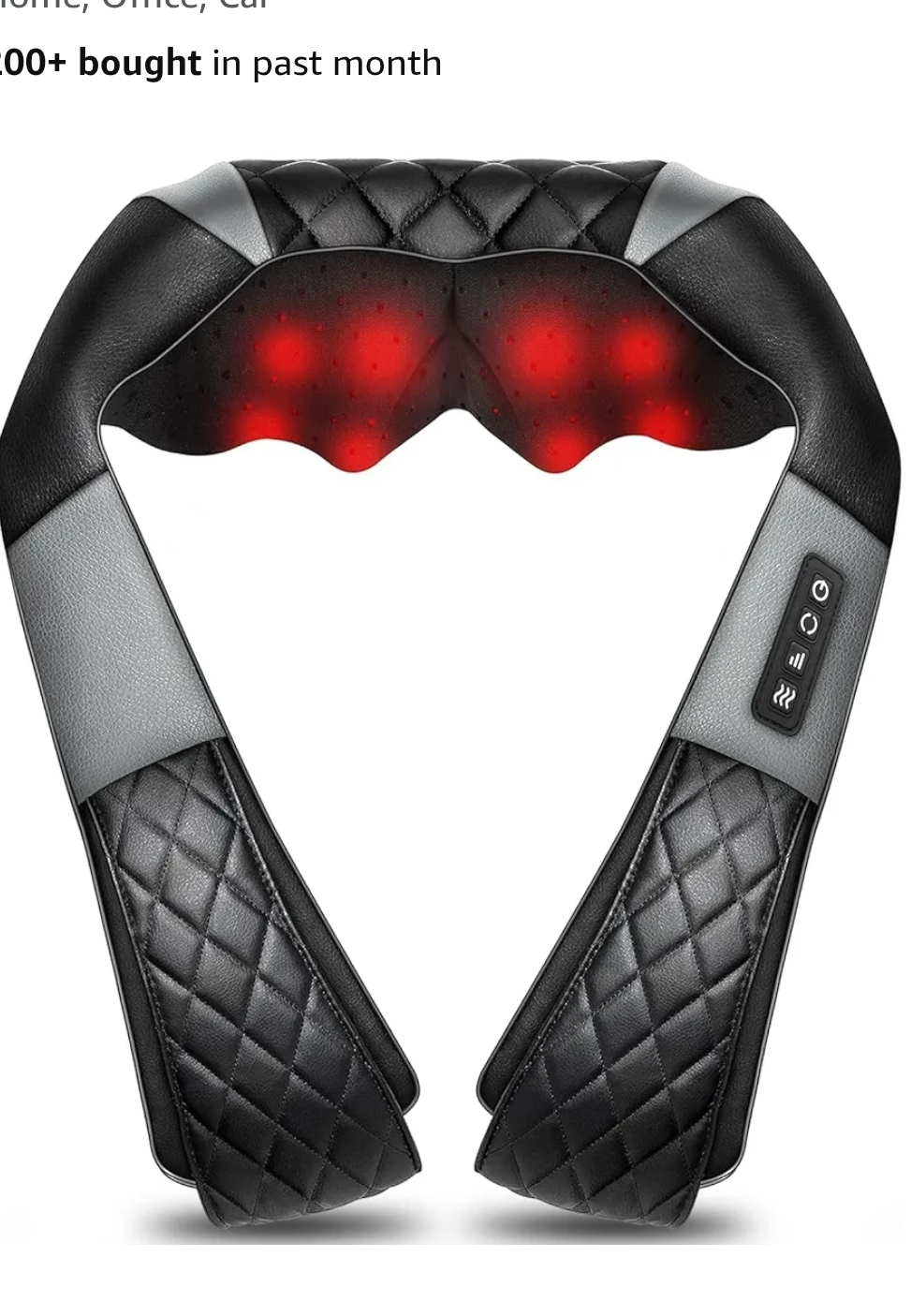 Neck Massager with Heat, Shiatsu Back Neck and Shoulder Massager