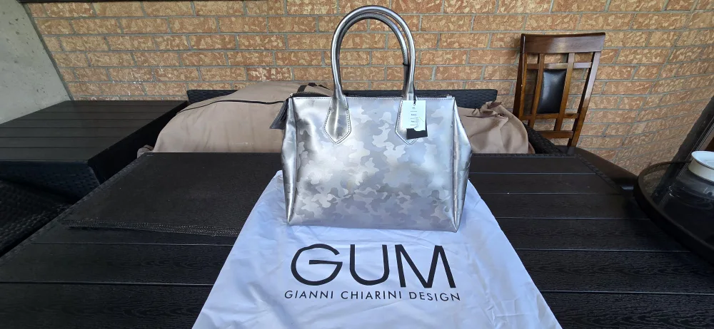GUM Gianni Chiarini Design Silver Camo Tote Bag image indicator(2)