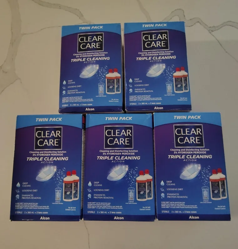 Clear Care Triple Cleaning Solution Twin Pack thumbnail