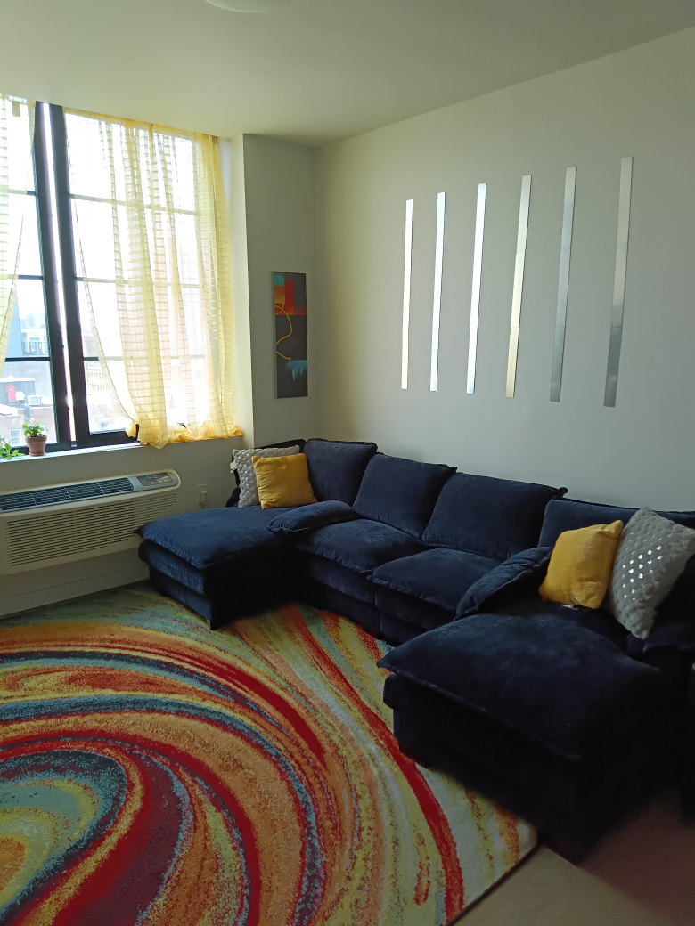 Navy Blue  Sofa Couch 4 Piece
