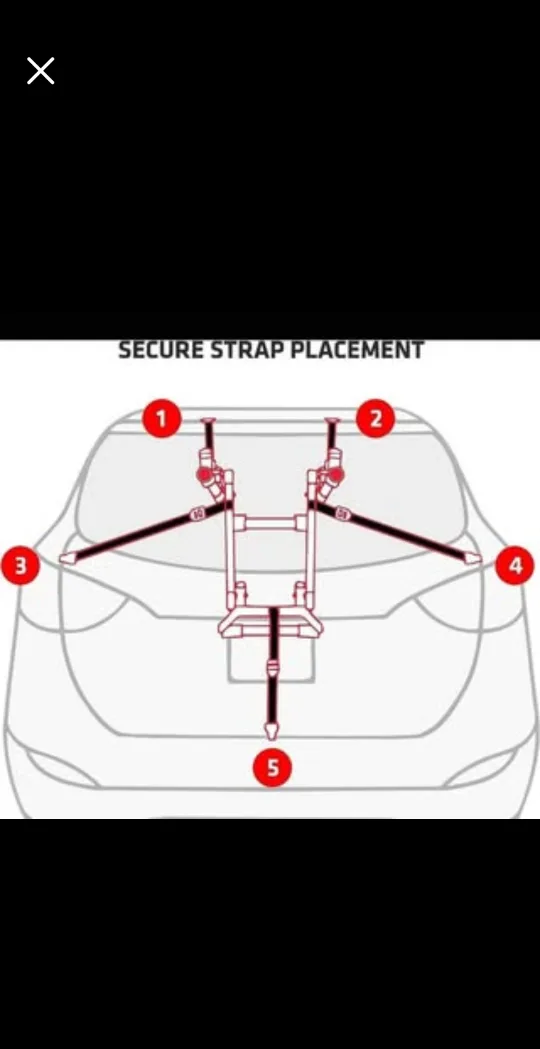 NEW Thule Trunk Mount Bike Rack - Holds 2 Bikes image indicator(6)