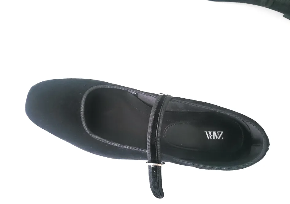 Zara Black Flats - Size 42 image indicator(5)