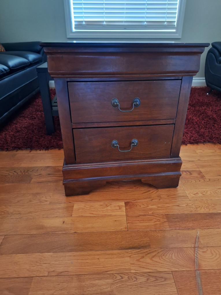 Wood Bed Frame with Nightstand & Moonsea Mattress - photo 2