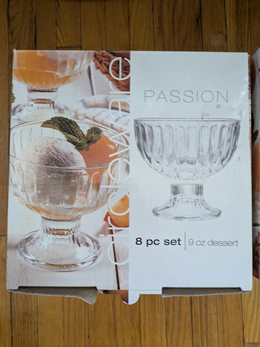 8 pc Glass Dessert Bowls - in Box (2 sets) - photo 2