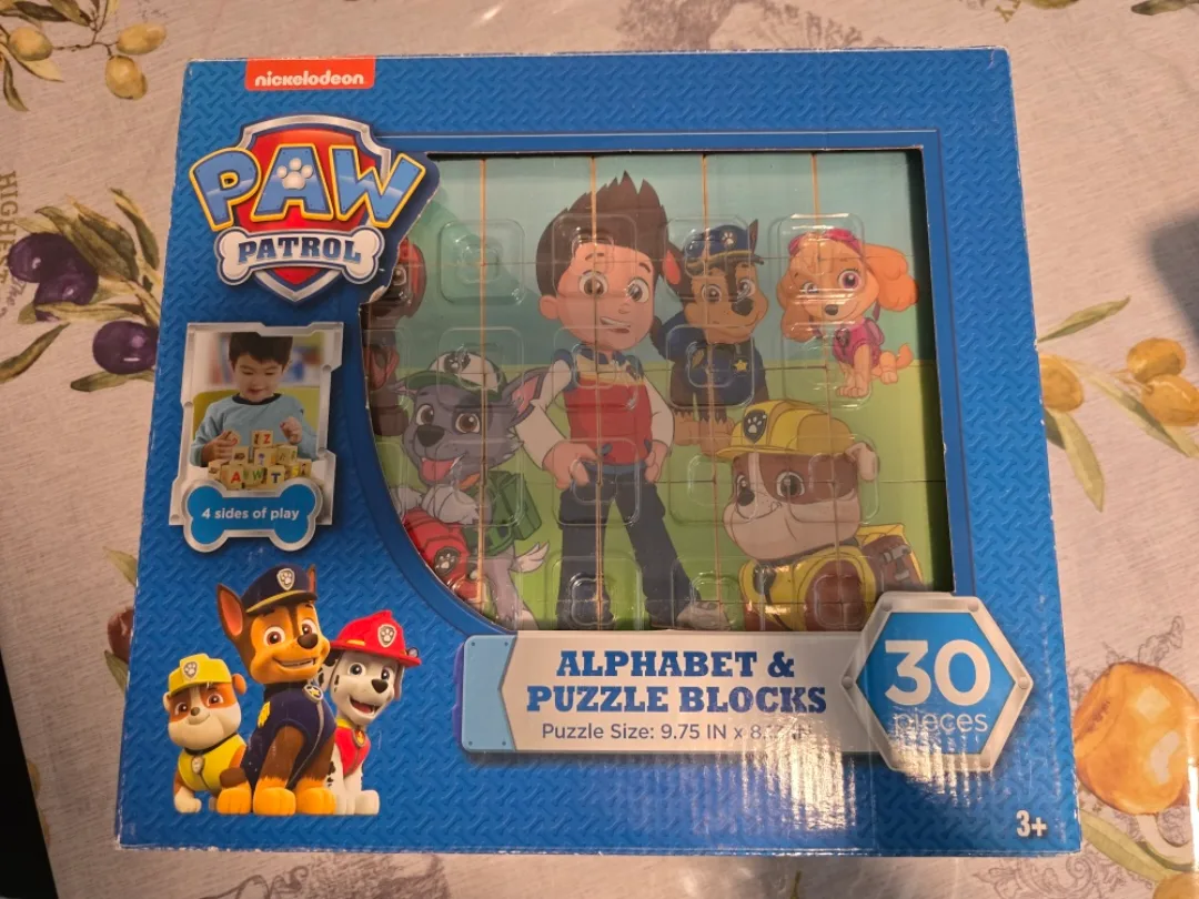 Paw Patrol Alphabet & Puzzle Blocks - 30 Pieces thumbnail
