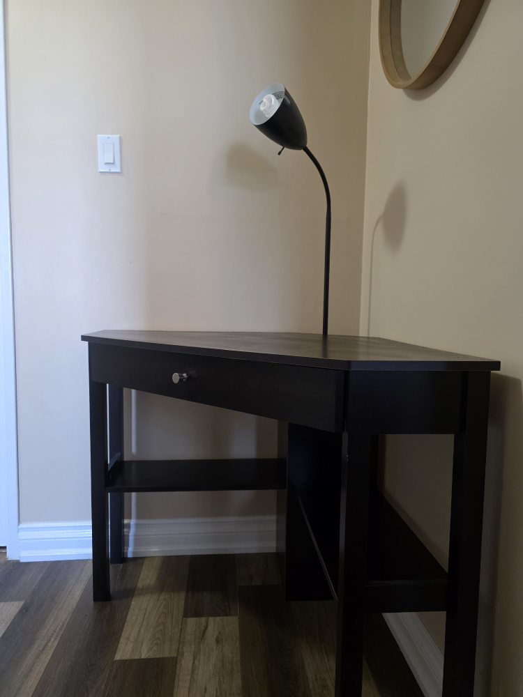 Corner Desk - Dark Brown