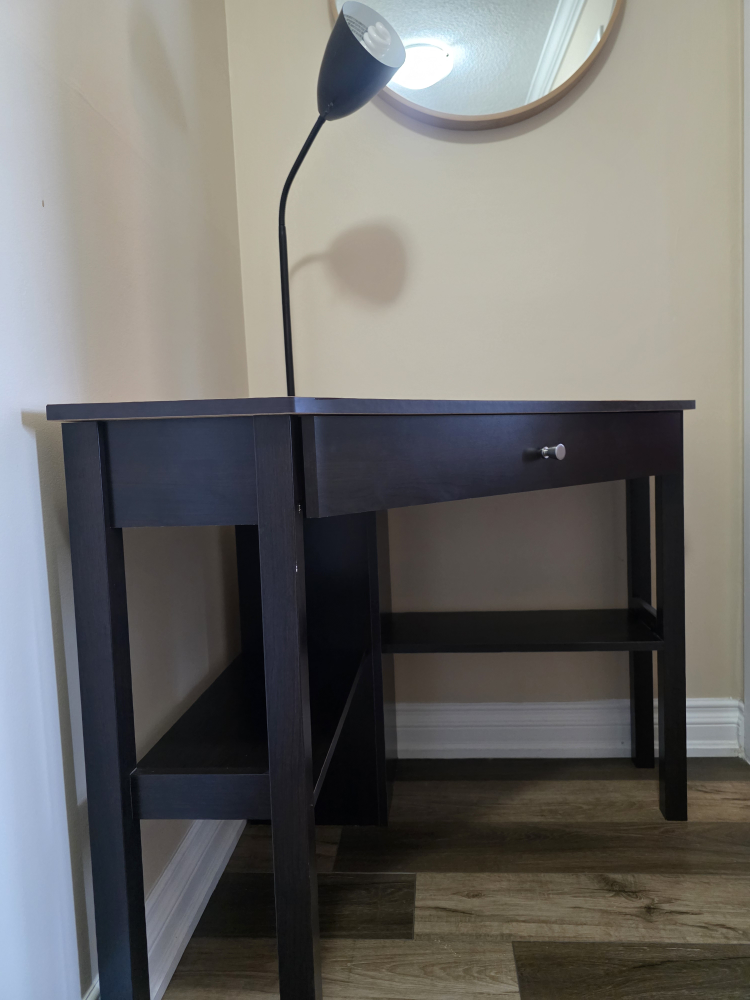 Corner Desk - Dark Brown - photo 4