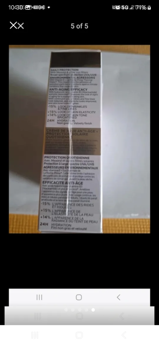 3 X La Roche Posay Anthelios Age Correct SPF 50+ Daily Cream New image indicator(5)