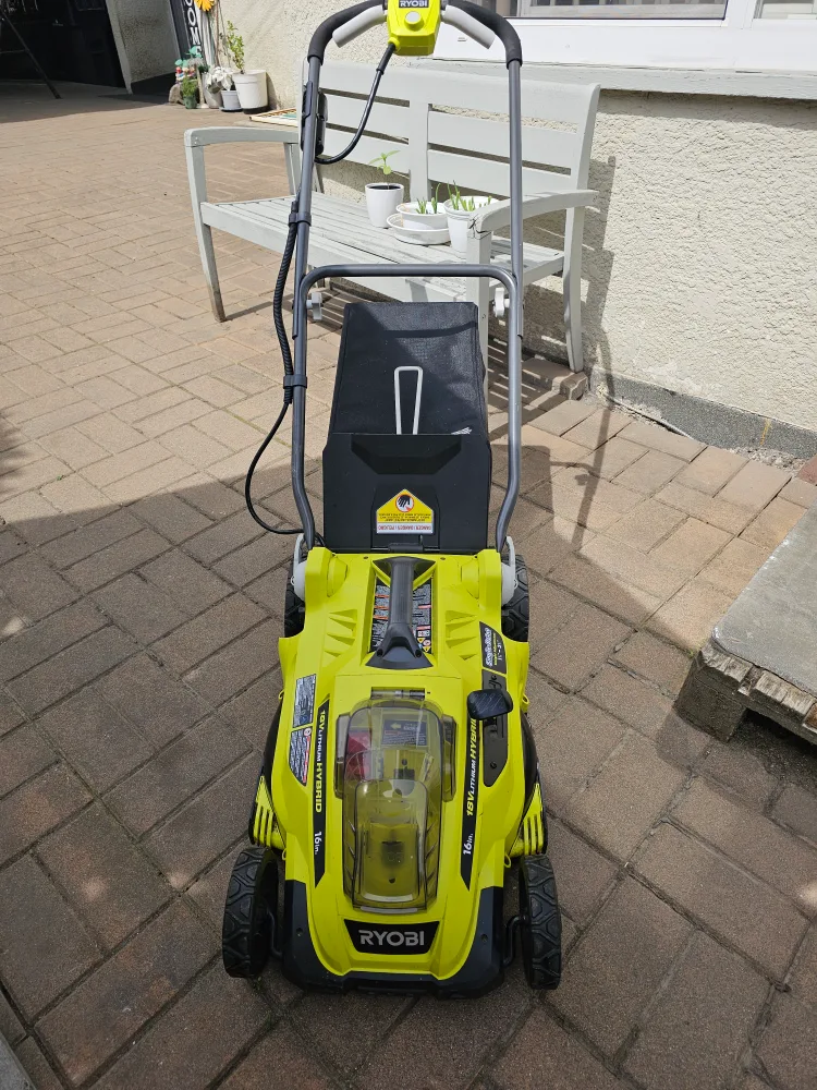 Ryobi 16" 18V Lithium Hybrid Lawn Mower thumbnail