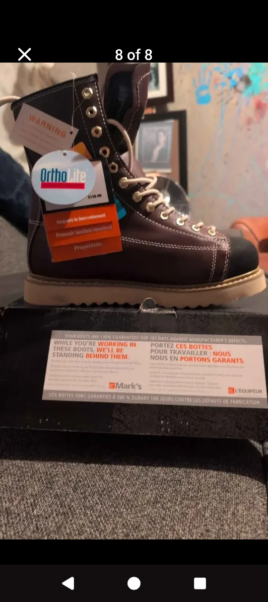 Dakota Ironworker 8" STSP Workboot - Size 7.5 thumbnail