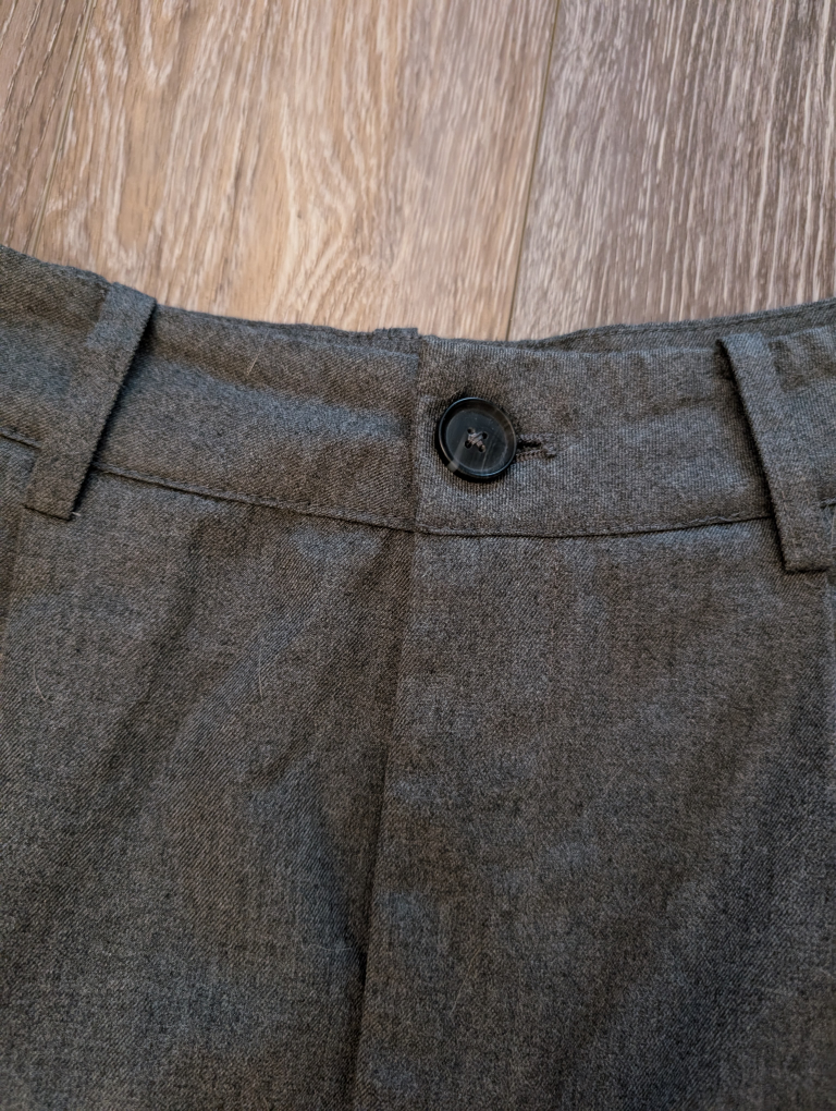 Twik Par Simons Grey Wide Leg Pants - Size M - photo 2