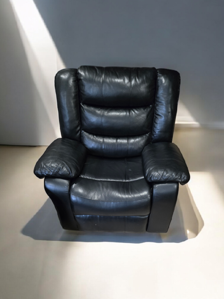 Black Leather Recliner