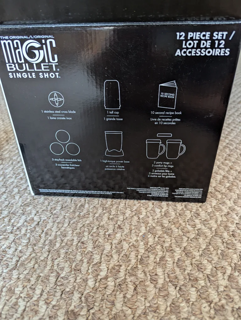 Magic Bullet Single Shot 12-Piece Set  CASH ONLY AS IS image indicator(8)