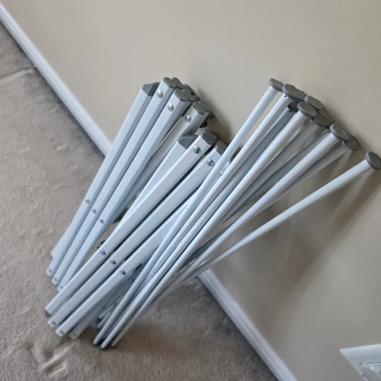 White Folding Clothes Drying Rack image indicator(5)