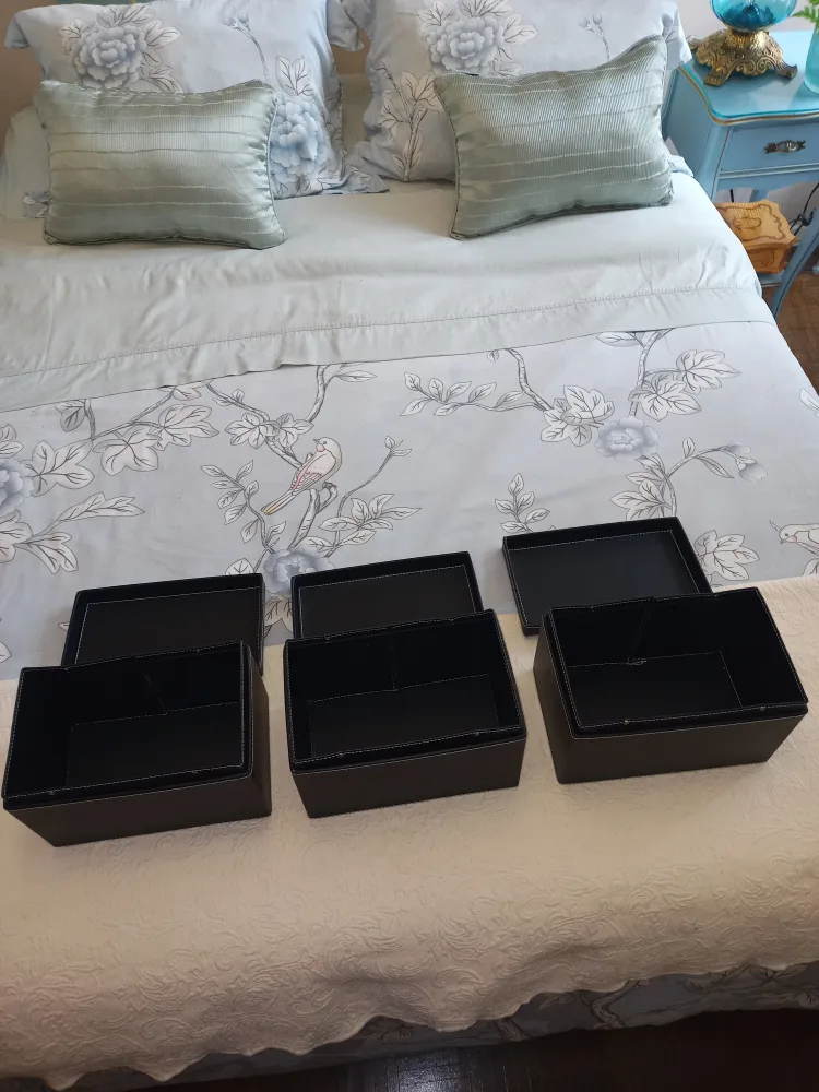 Storage Boxes - Black Vinyl - 3 In Stock image indicator(2)