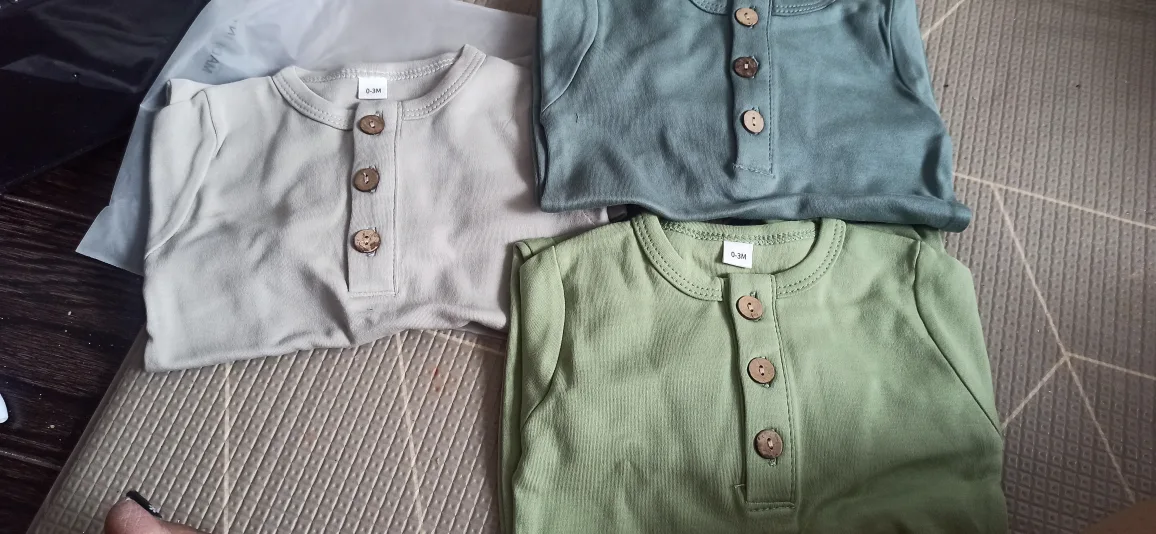 New Baby Rompers 0-3M (Set of 3) image indicator(2)