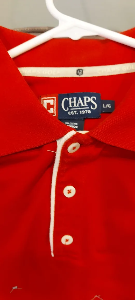 Chaps Golf Polo Shirt - Size L thumbnail