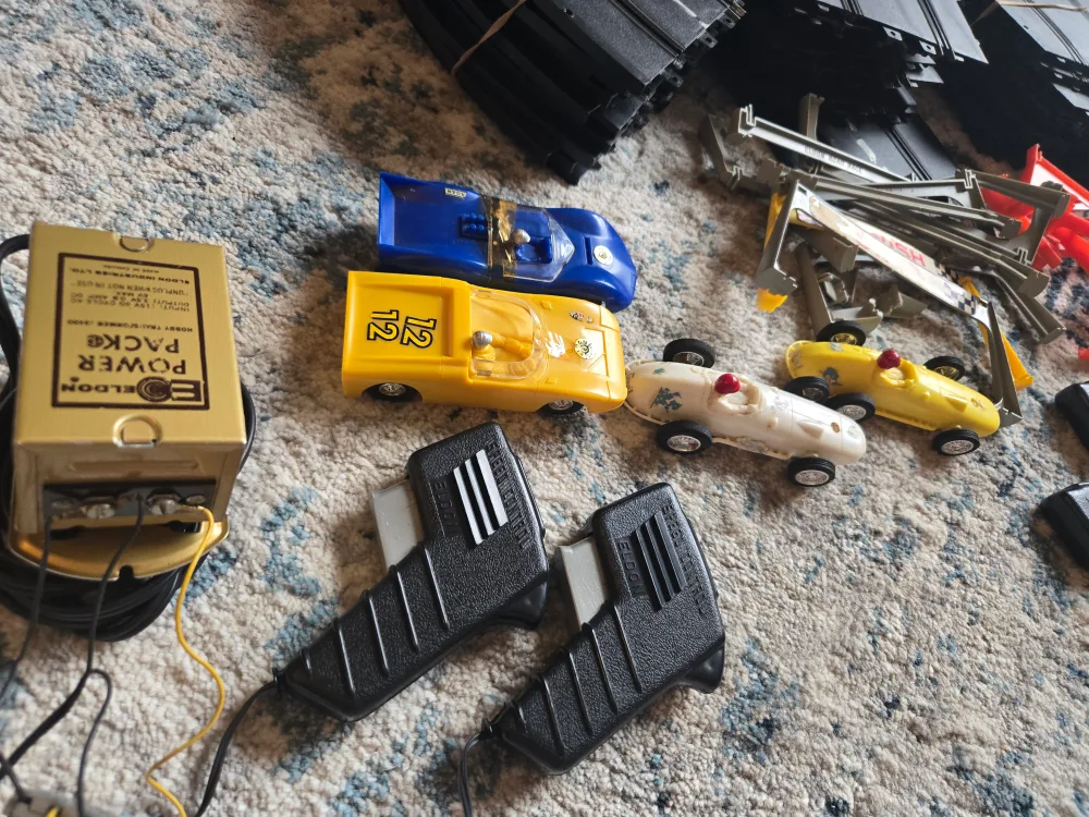 Vintage 1960's ELDON Race Car Set thumbnail
