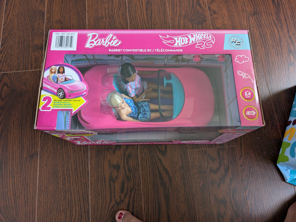 New Barbie Hot Wheels RC Convertible Car - photo 2
