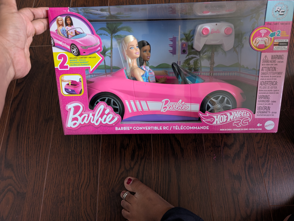 New Barbie Hot Wheels RC Convertible Car - photo 4