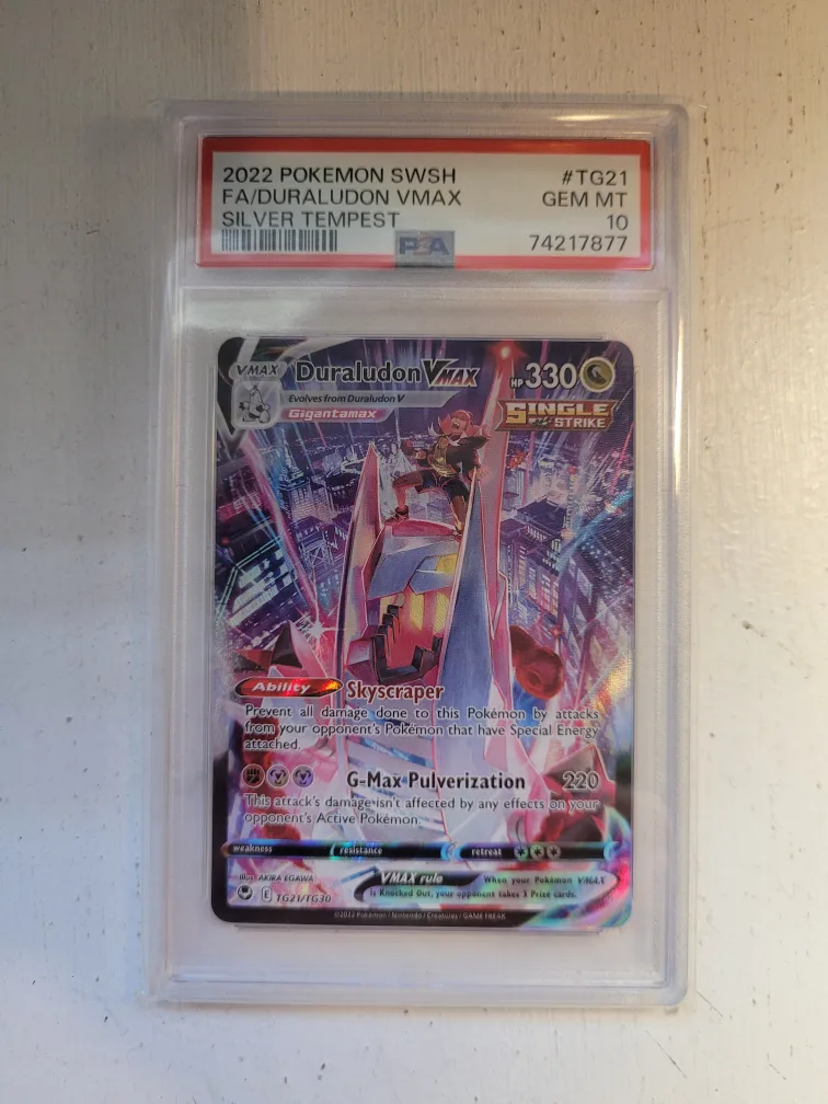 Duraludon VMAX TG21 Pokemon Card - Graded PSA 10