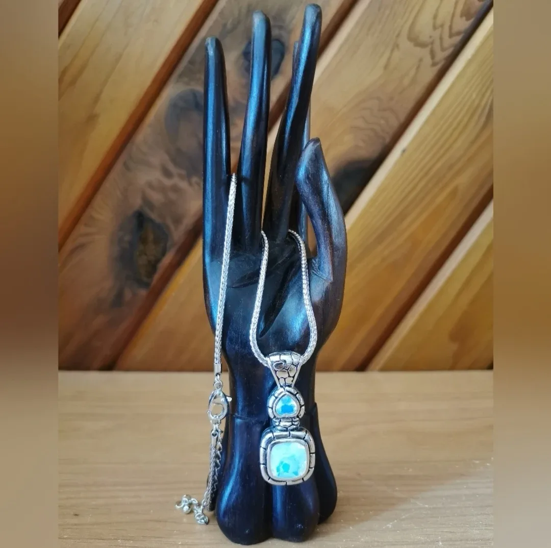 Iridescent Stone Necklace thumbnail