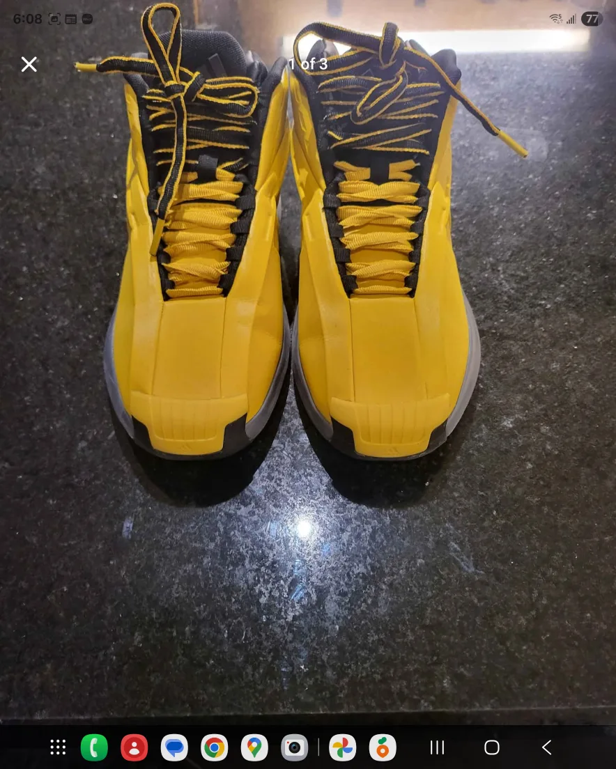 Yellow Adidas Crazy 1 image indicator(2)