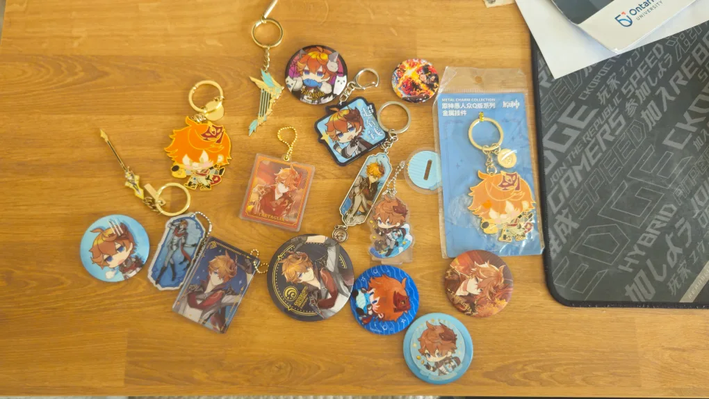 Genshin Impact Childe/Tartaglia Charms & Buttons thumbnail