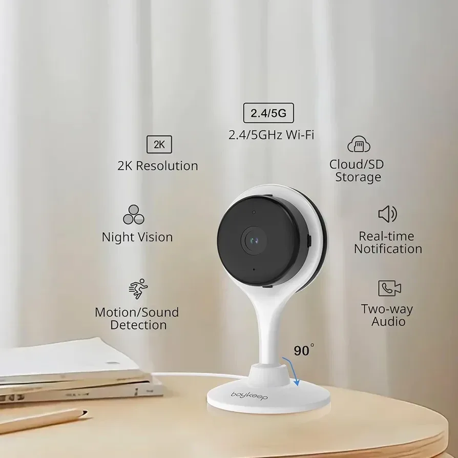 New BoyKeep K10 Indoor security camera 2K Wi-Fi wireless thumbnail