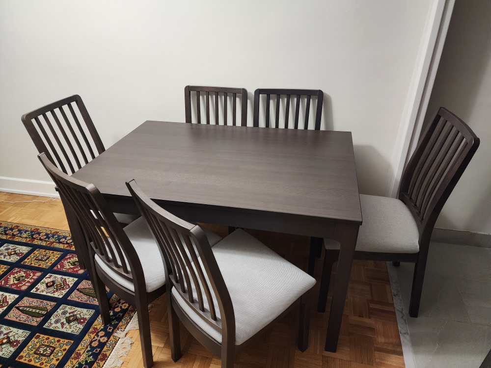 Extendable Dining Table with 6 Chairs - photo 3