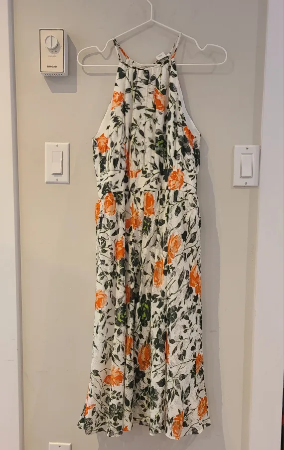 Floral Halter Midi Dress thumbnail