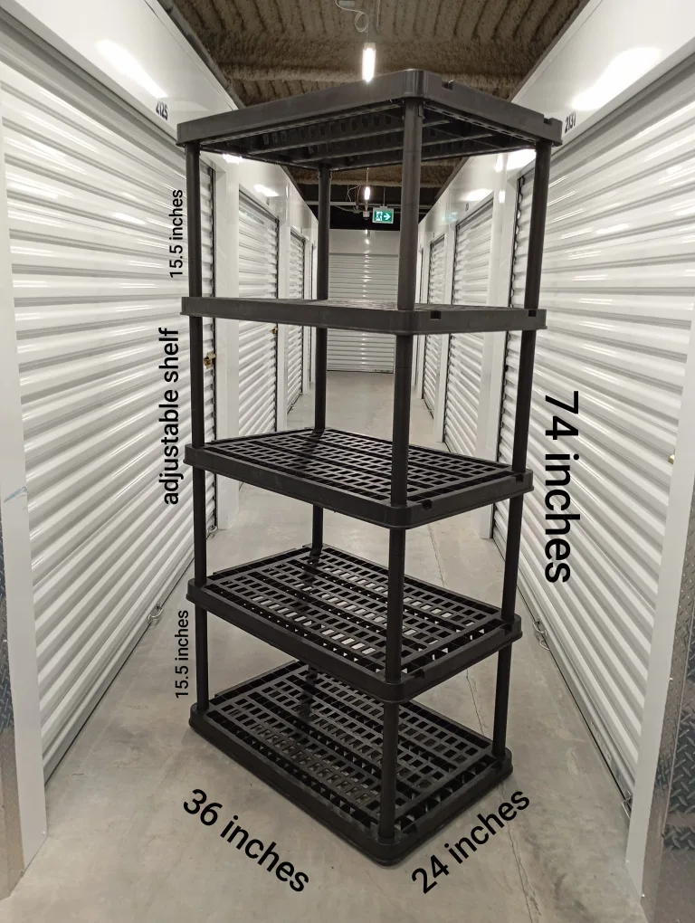 Black Plastic Shelf Unit thumbnail