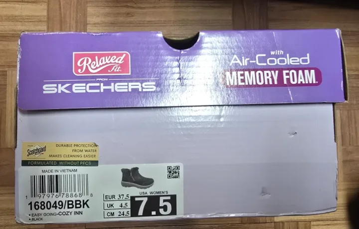 Skechers Relaxed Fit Air-Cooled Memory Foam Booties - Size 7.5 image indicator(7)