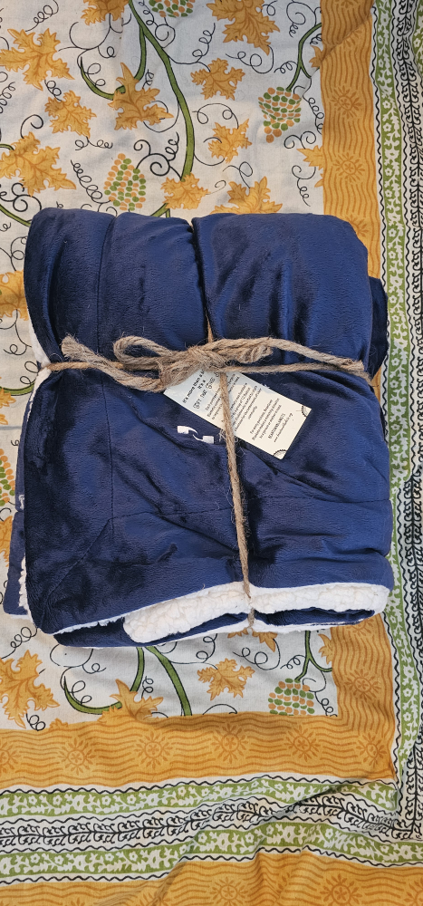 Life Comfort Warm Sherpa Throw Blanket