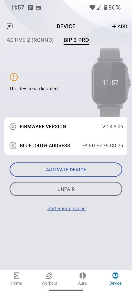 Amazfit Bip 3 Pro Smartwatch - need strap replacement image indicator(4)