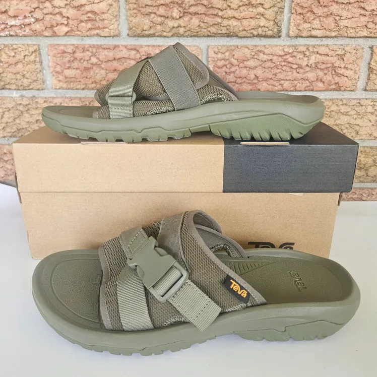 Teva Men's Hurricane Verge Slide Olive Sandals Size 10 image indicator(2)