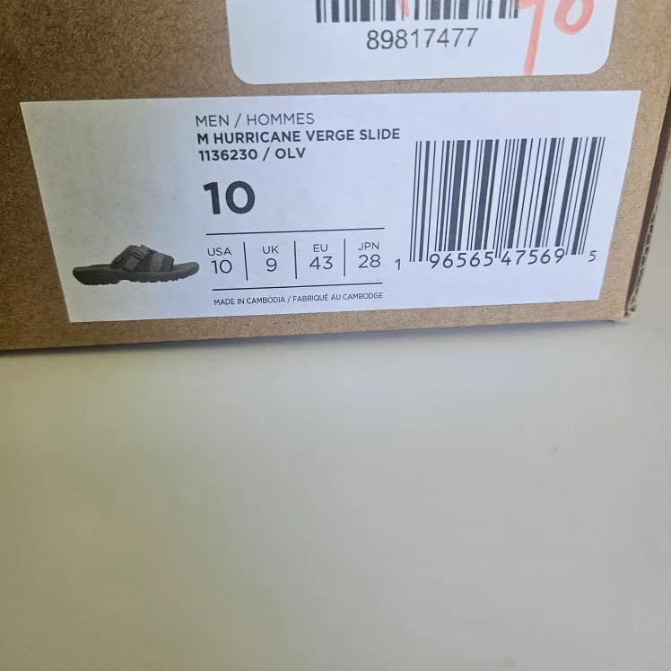 Teva Men's Hurricane Verge Slide Olive Sandals Size 10 image indicator(8)