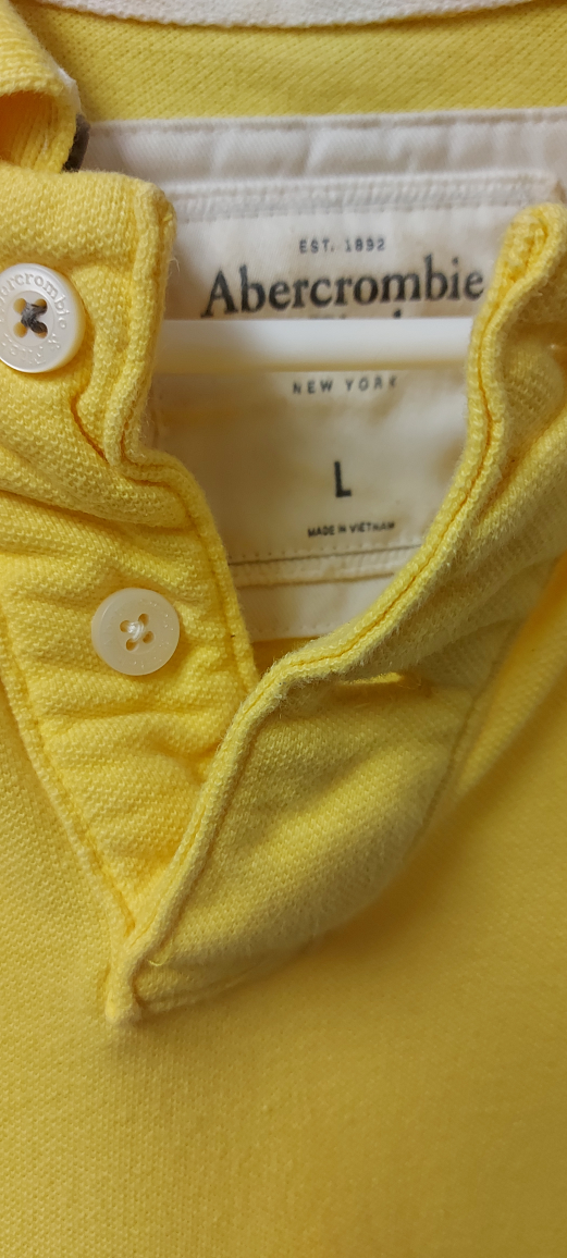 Abercrombie Yellow Polo Shirt - Size L - photo 3