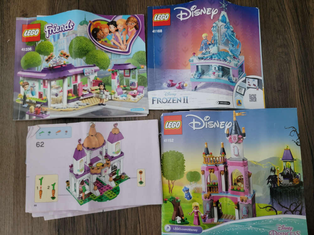 LEGO Disney sets: Friends 41336, Frozen II 41168, 41152
